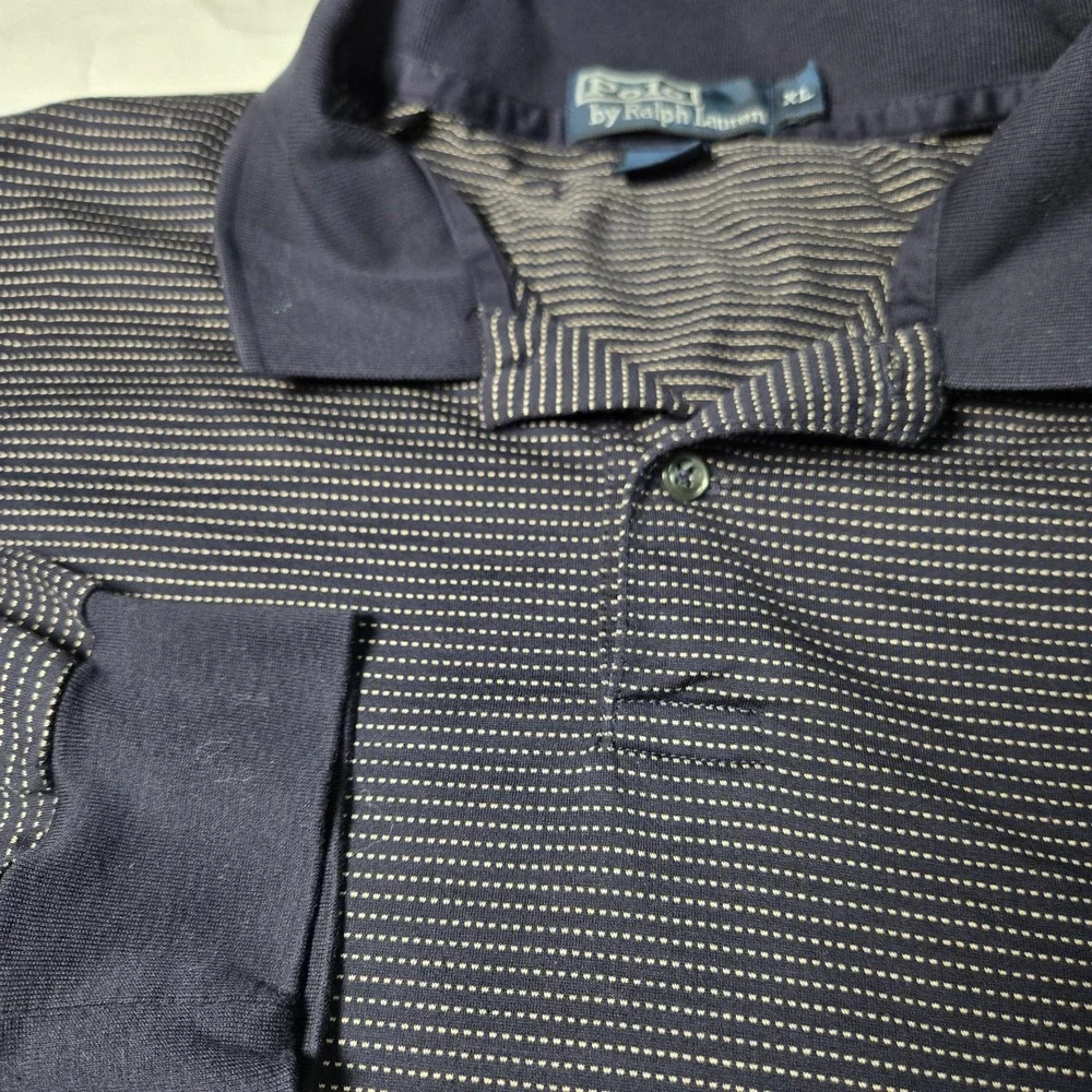 Polo By Ralph Lauren‎ Shirt Men XL  Navy Long Sleeve Pima Cotton Pony